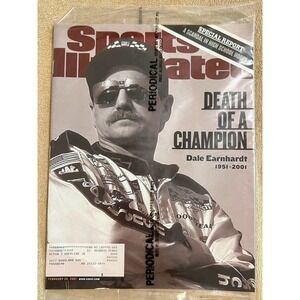 SEALED 2001 Feb 26 Sports Illustrated Magazine Dale Earnhardt 1951-2001 AOL Disc